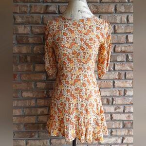 Faithful the Brand Daisey Floral Print Mini Dress.